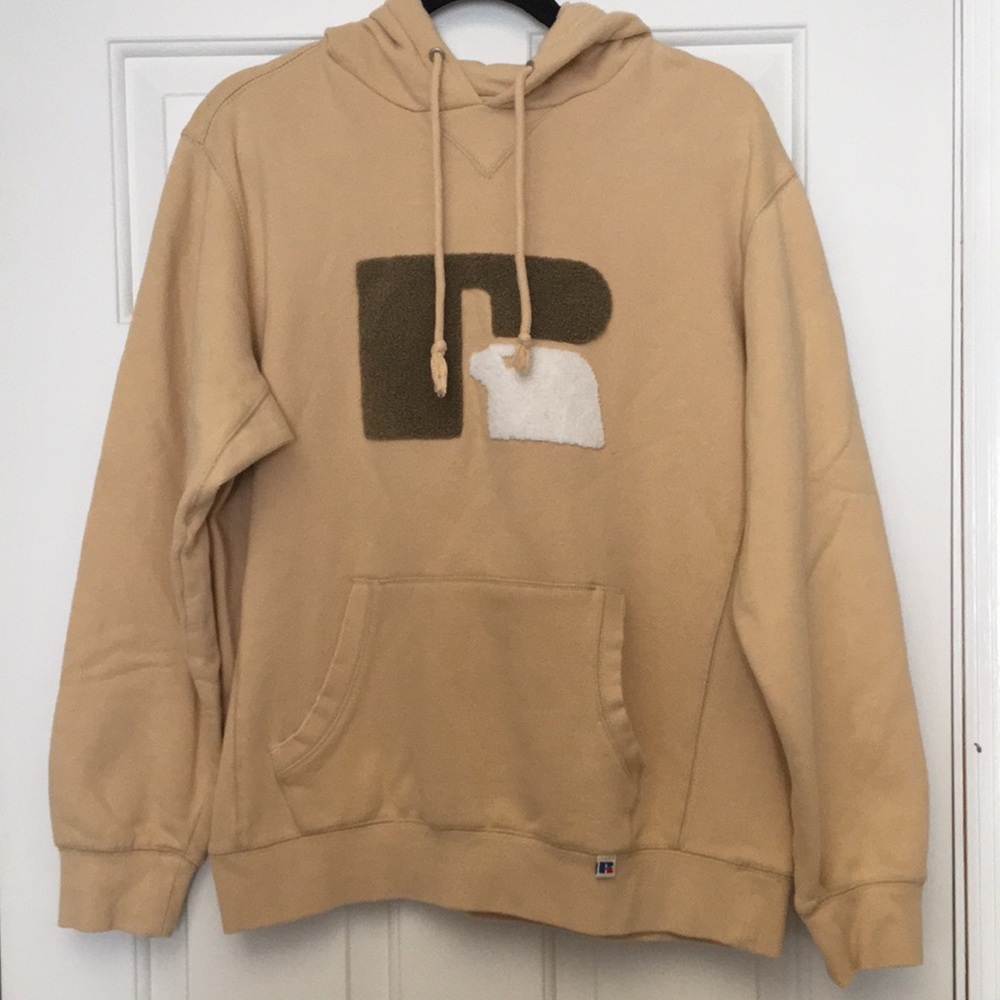 Russell Athletic men’s hoodie w/appliqué logo